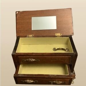 Unbranded Brown Jewelry Box W/Mirror